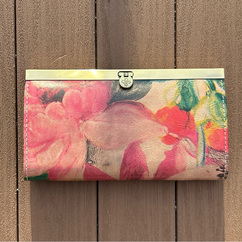 Patricia Nash Genuine Italian Leather Floral Cauchy Wallet